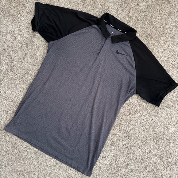 Nike Other - Nike Men's Black and Gray Polo Shirt